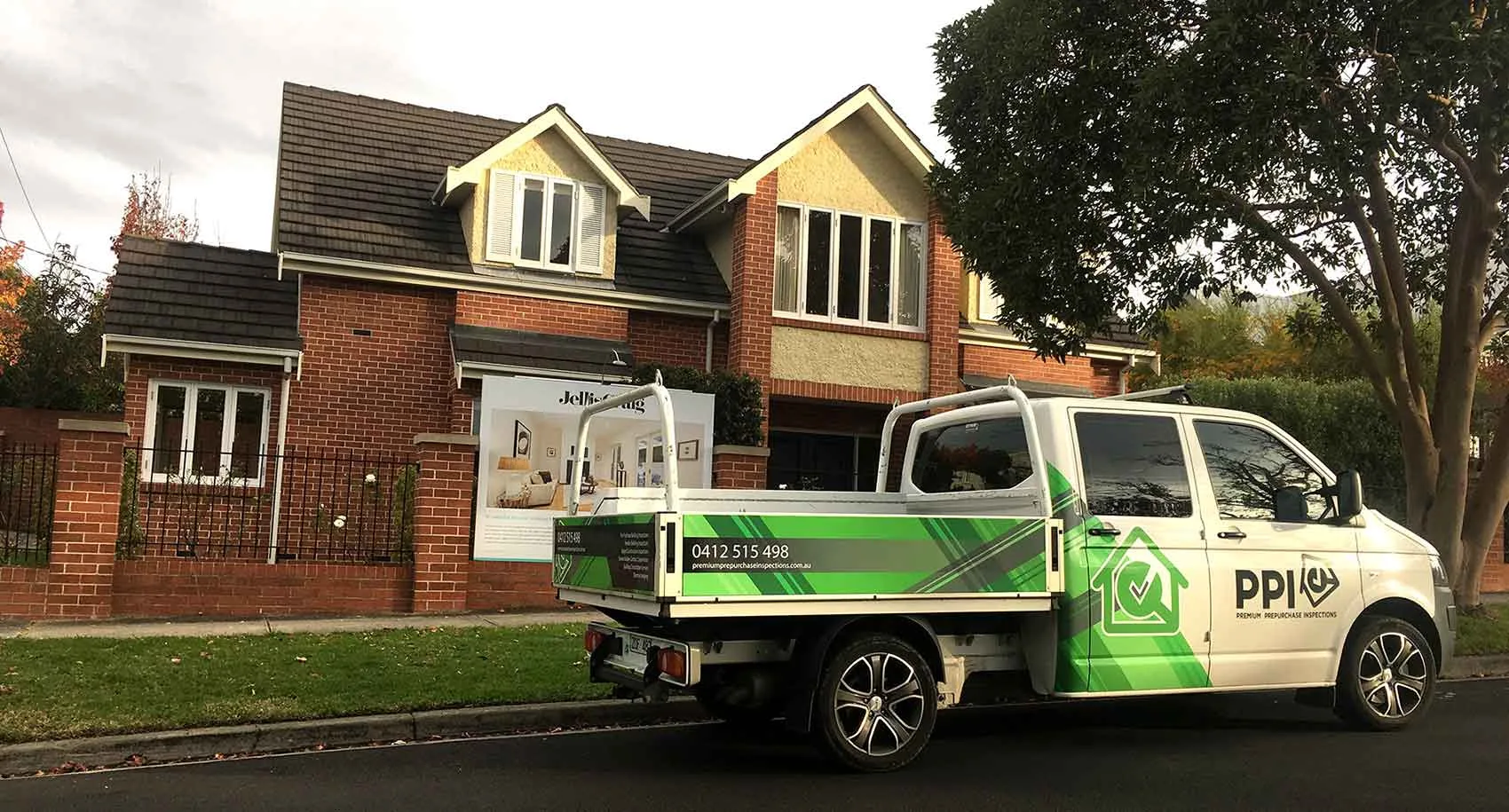 Suburban home for building inspection